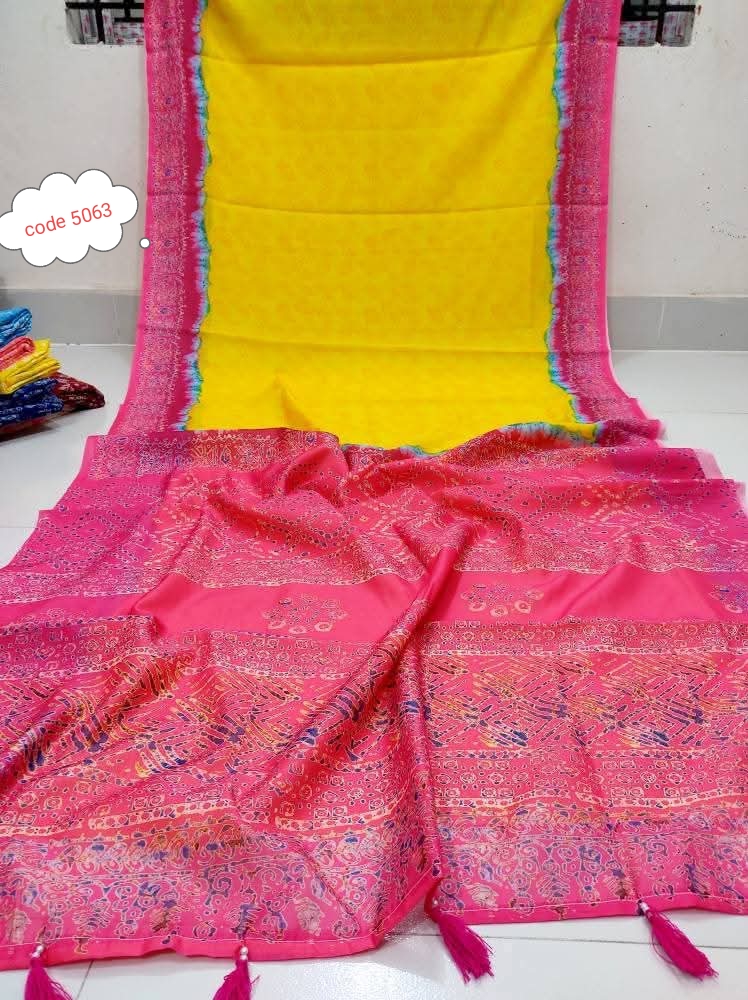 Chandari Silk saree code 5063