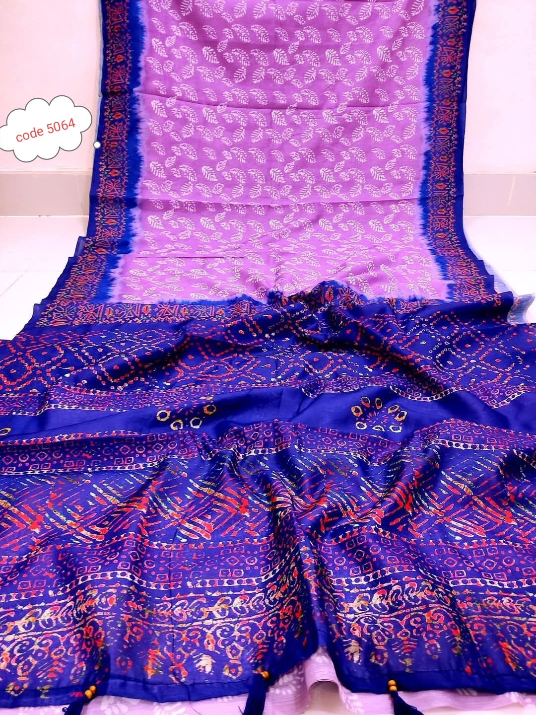 Chandari Silk saree code 5064