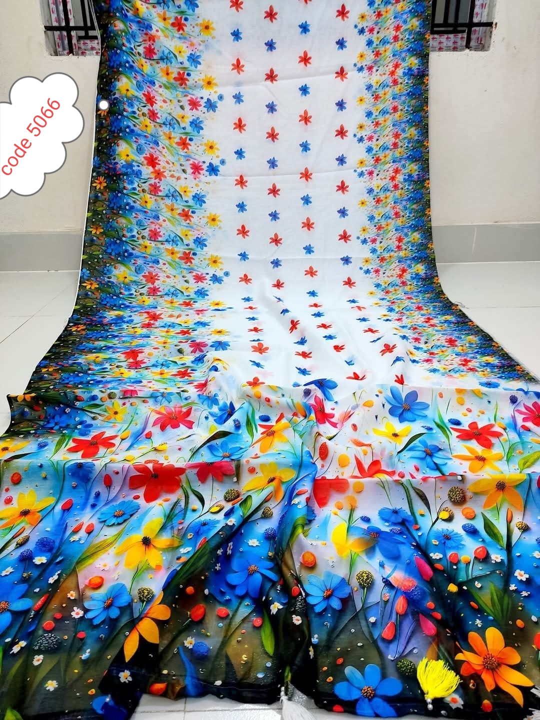 Chandari Silk saree code 5066