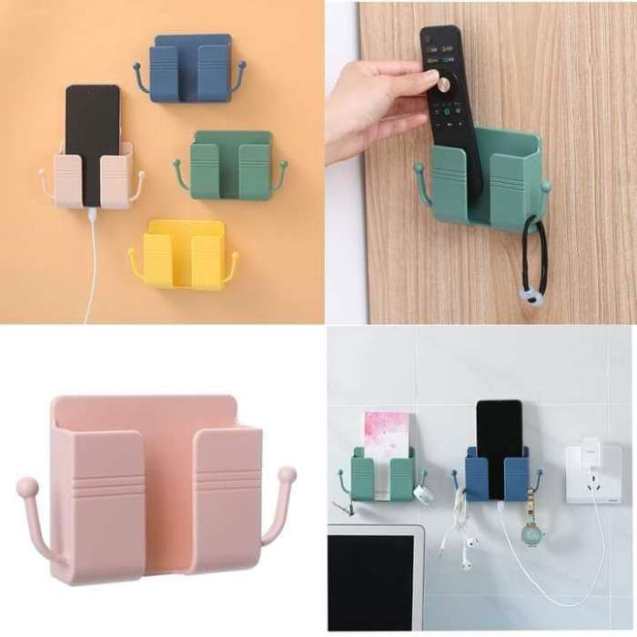 4pcs phone charging bracket wall mounted holder