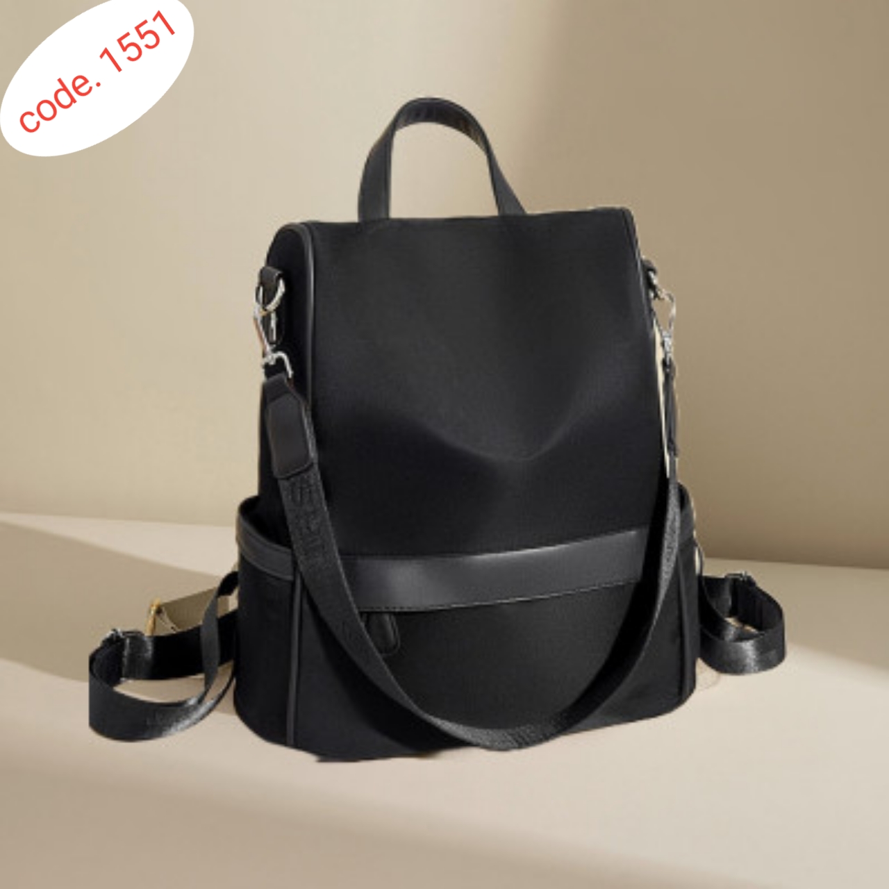 Bag Women Fashionable Bag New Design Women Backpack Nylon Waterproof Anti-Theft Travel Bagpack code. 1551