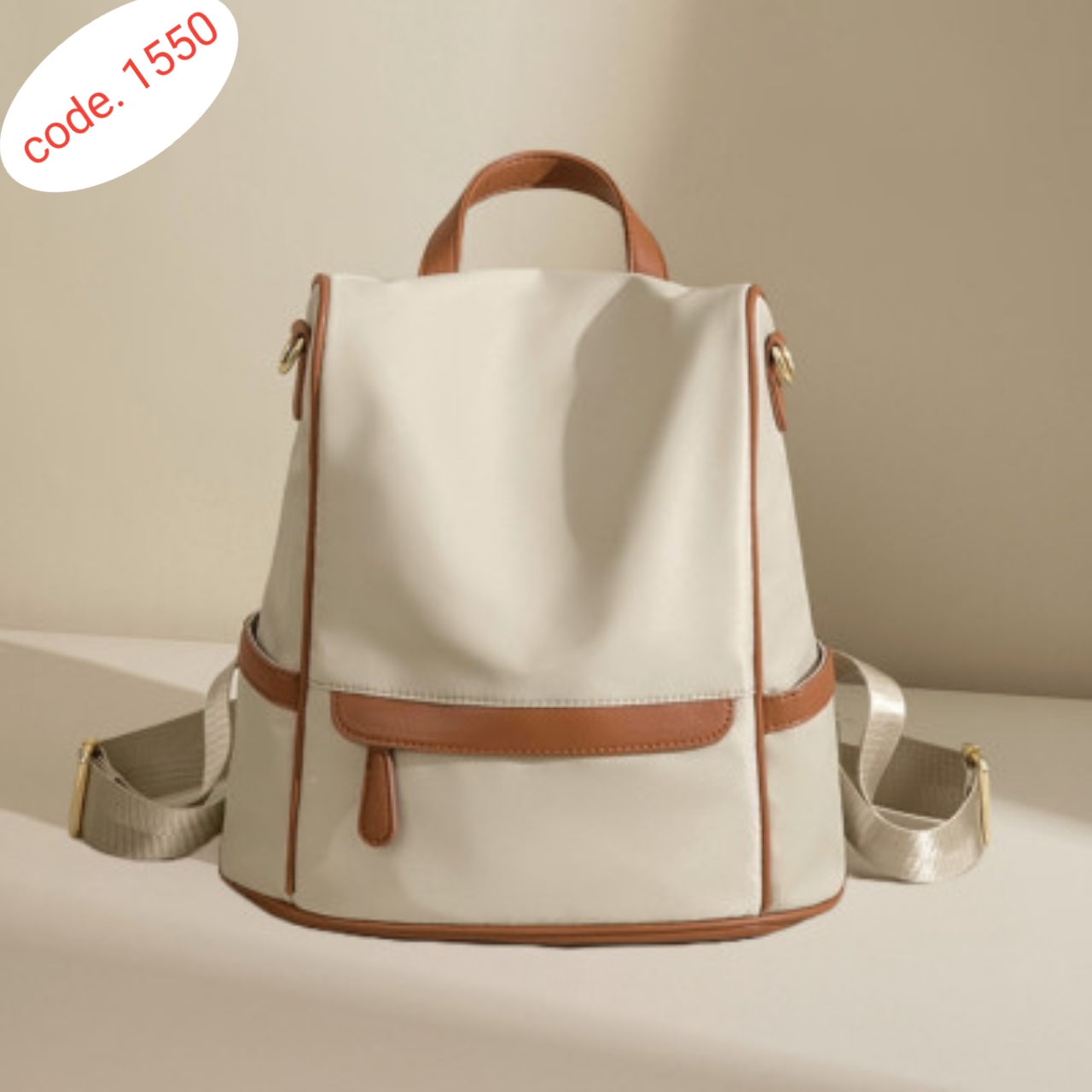 Bag Women Fashionable Bag New Design Women Backpack Nylon Waterproof Anti-Theft Travel Bagpack code. 1550