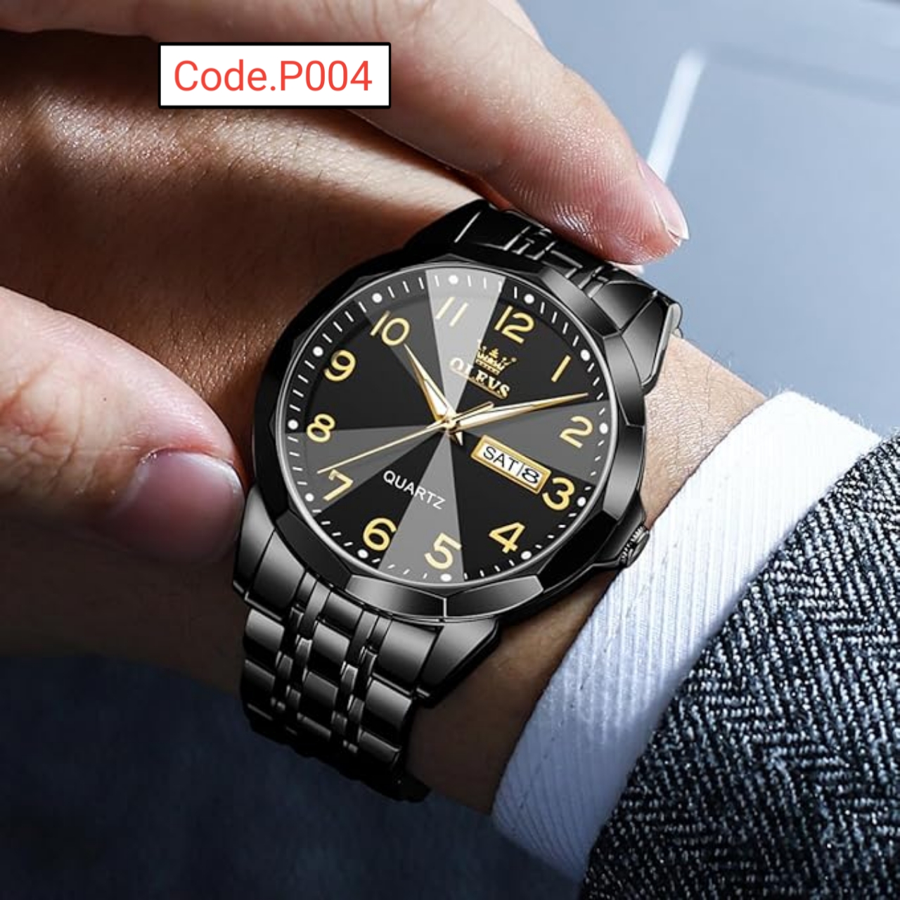 Olevs Stylish Man Watch Code.P004